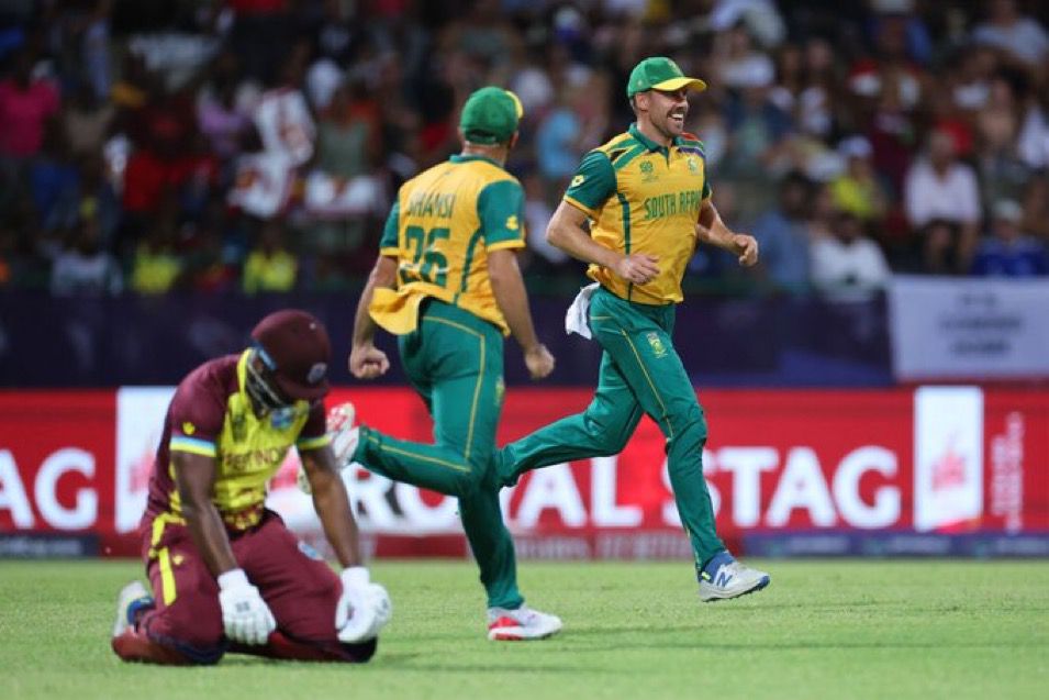 South Africa’s Nail-Biting Victory Over West Indies Secures Semi-Final Spot